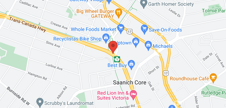 map of 1-4041 Saanich Rd